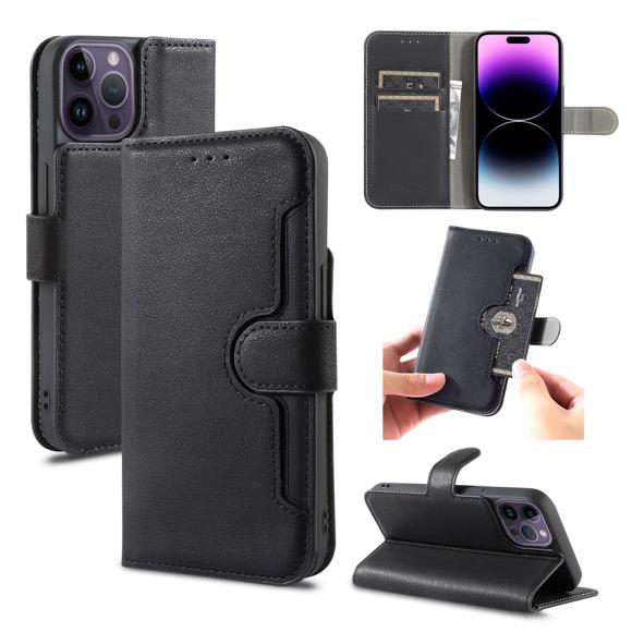 iPhone 12 / 12 Pro Wallet Double Stiches Side Pocket Case