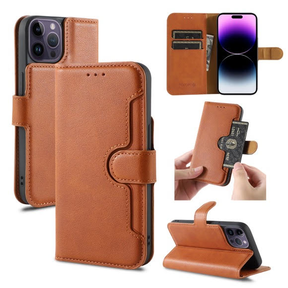 iPhone X / Xs Wallet Double Stiches Side Pocket Case